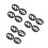 12Pcs Black Plastic Speaker Grill Covers Car Audio Protective Mesh 7