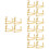 16Pcs Classic Fine Tuners Durable Alloy String Adjusters 5