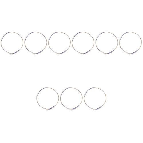 9Pcs Silver Lute Practice Strings Durable Pipa Replacement Accessories 2
