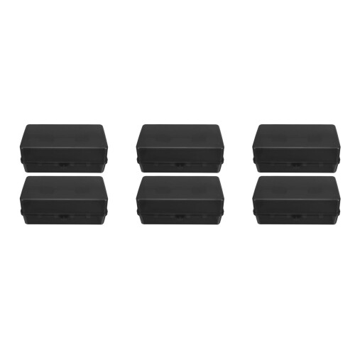 6Pcs Weatherproof Electrical Box Black PP with Socket Protective Cover 2