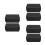 6Pcs Weatherproof Electrical Box Black PP with Socket Protective Cover 7