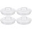 4Pcs Clear Glass Jar Covers Replacement Lids for Storage Jars 7