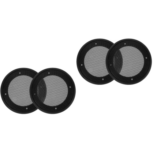 4Pcs Black Car Speaker Grill Covers Plastic Subwoofer Mesh Guards 2