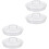 4Pcs Clear Glass Jar Covers Replacement Lids for Storage Jars 8