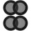 4Pcs Black Car Speaker Grill Covers Plastic Subwoofer Mesh Guards 4