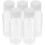15Pcs Smooth Surface Transparent Plastic Juice Containers with Caps 10