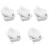 100Pcs White Square Weighing Plates Plastic Lab Sample Storage Trays 2