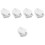 100Pcs White Square Weighing Plates Plastic Lab Sample Storage Trays 3