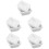 100Pcs White Square Weighing Plates Plastic Lab Sample Storage Trays 5