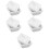 100Pcs White Square Weighing Plates Plastic Lab Sample Storage Trays 6