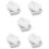 100Pcs White Square Weighing Plates Plastic Lab Sample Storage Trays 7