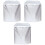 3Pcs Durable Silver Washing Machine Covers Waterproof Zippered Oxford 3