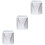 3Pcs Durable Silver Washing Machine Covers Waterproof Zippered Oxford 5
