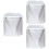 3Pcs Durable Silver Washing Machine Covers Waterproof Zippered Oxford 6