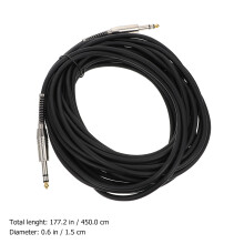 1Câble Audio Pour Micro Et Guitare Noir Qualité Pro Cuivre Aluminium