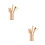 2Pcs Tea Making Tool Kit Golden Copper Cylinder Chinese Kung Fu Set 2