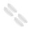 4Pcs White PP Bird Feeding Water Bowls Replacement Outdoor Bowls 4