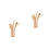 2Pcs Tea Making Tool Kit Golden Copper Cylinder Chinese Kung Fu Set 5