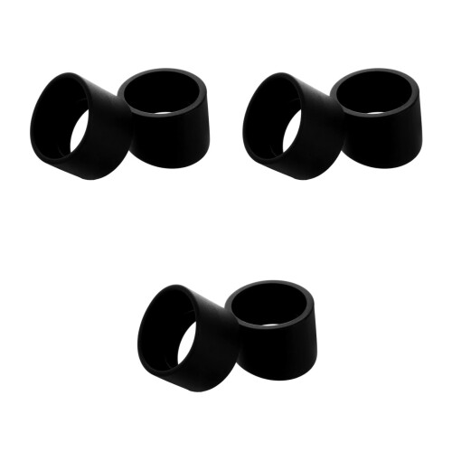 3Pairs Plastic Microscope Eyepiece Cover Black Eye Guard Cups 2