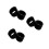 3Pairs Plastic Microscope Eyepiece Cover Black Eye Guard Cups 7