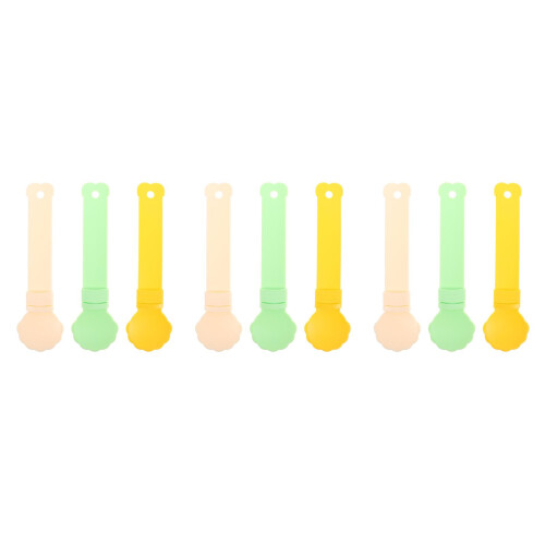 9St Kat Dispensor PP Squeeze Lepels Assorti Kleur 1