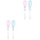 4Pcs Kitchen Hand Mixer Silicone Eggbeater Assorted Color Baking Tools 2