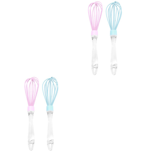 4Pcs Kitchen Hand Mixer Silicone Eggbeater Assorted Color Baking Tools 1