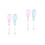 4Pcs Kitchen Hand Mixer Silicone Eggbeater Assorted Color Baking Tools 3