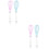 4Pcs Kitchen Hand Mixer Silicone Eggbeater Assorted Color Baking Tools 5