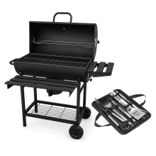 KCT Classic Barrel Outdoor BBQ Smoker With Tool Set