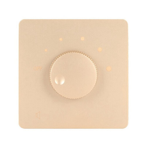 50W Fixed Impedance Volume Control Knob 5-Level Rotary Audio Controller Max 50W in-Wall Speaker Level Attenuator D