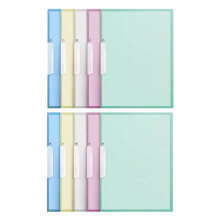 10 Pack A4 Colored Report Covers with Swing Clip, File Folder with Swing Clip, Slide Locking Report Covers