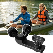 Kayak Paddles Holder Adjustable Nylon Rope Cleat with Paddle Clamp Multi-Scene Utility for Dinghy Raft Lake River Stream