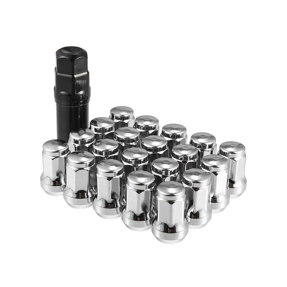 20 Pcs M12x1.5 Car Wheel Lug Nuts With Socket Key Auto Replacement Parts 4714029279342