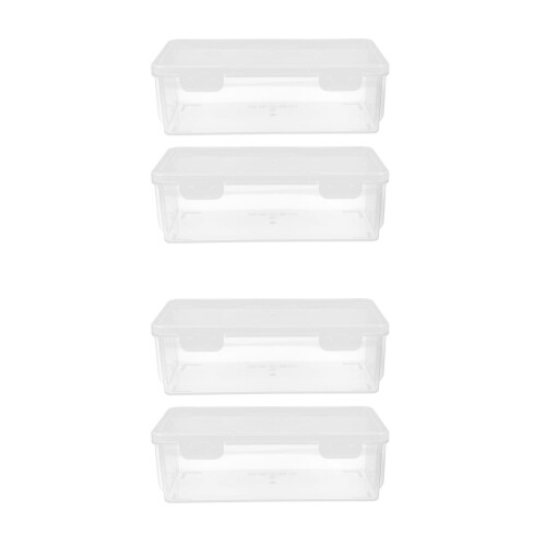 4Pcs Transparent Bread Storage Box Airtight Loaf Holder for Kitchen 2