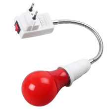 0,5 W Mörkrumssäker LED-Lampa - E27-Sockel Röd Lampa för Film-/Diabildbehandling med Analog Fotografering EU-Kontakt