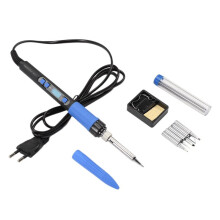 Kit de Ferro de Solda de 90W: Caneta de Solda Digital LCD de Aquecimento Rápido com Temperatura Ajustável, Plugue da UE
