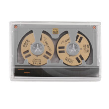 Audio Cassette Reel to Reel Cassette 50 Minute Blank Tape Double Sided Metal Reel Hollow Case Self-Made Self-Made