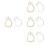 64Pcs Strong Steel Lyre Strings Full Replacement Set Assorted Colors 5