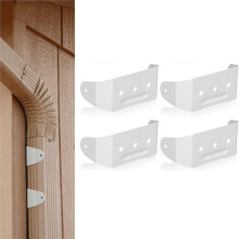 4 Pcs Gutter Downspout Straps Downspout Pipe Clip Hidden Bracket, Aluminum Rain Gutter Straps for Secure Wall Mounting