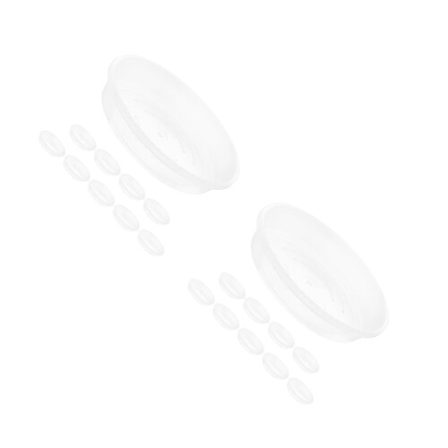 20Pcs Clear Plastic Planter Plates Reusable Drip Trays for Home Plants 1