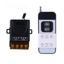 Wireless Remote Control 30A 1CH Relay Receiver Controller + Off Transmitter for Light Motor Pump Gate 315Mhz