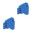8Pcs Blue Plastic Piano Tuner Kit with Felt Plugs for Accurate Tuning 5