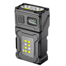 USB Oplaadbare LED-Zaklamp, Draagbare Magneetwerklamp, Superheldere Campinglamp, COB Noodzaklamp