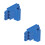 8Pcs Blue Plastic Piano Tuner Kit with Felt Plugs for Accurate Tuning 7