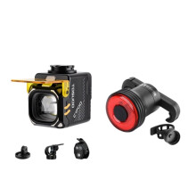 TOSUOD C1700 Bicycle Light with Q3 Taillight Rechargeable Wireless Remote Control MTB Bike Front Lamp for Road/MTB
