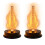 2 Pcs Solar Light Replacement Top with Flickering Flame(Waterproof Solar Panel Lantern Light ) Replacement Parts 1