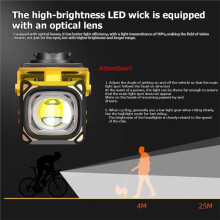 TOSUOD C1700 Fahrradlampe mit Q3-Rücklicht, Nylonhalterung, Wiederaufladbarer, Kabelloser Fernbedienung, MTB-Frontlampe für Rennräder