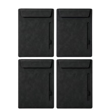 Klemmbrett Aus Leder und Hartfaserplatte,Magnetisches Klemmbrett im A4-Format mit Stifthalter für Schüler und Lehrer