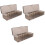 3Pcs Electronic Cable Organizer Black Plastic Charger Cord Storage 3